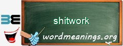 WordMeaning blackboard for shitwork